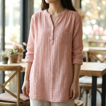 Chique Casual Tuniek met Linnen Look