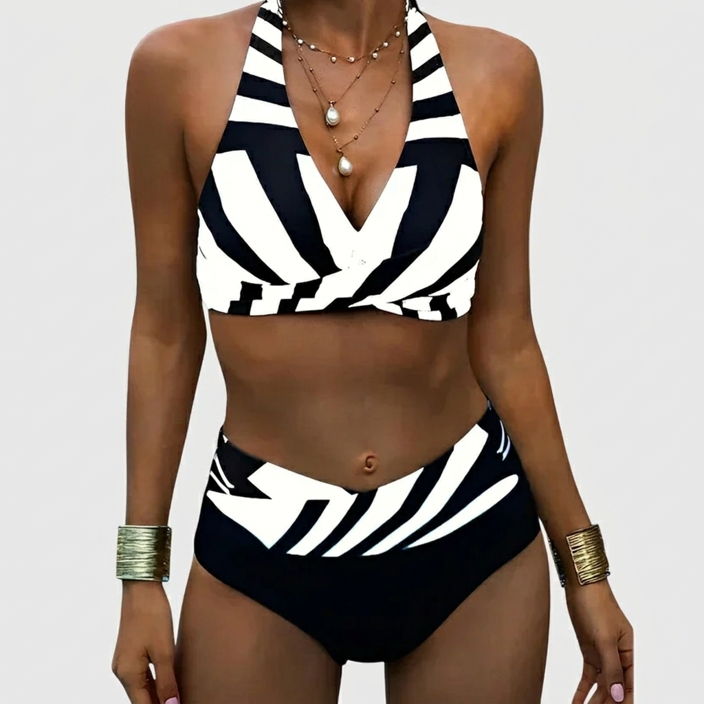 Dames bikiniset met halternek
