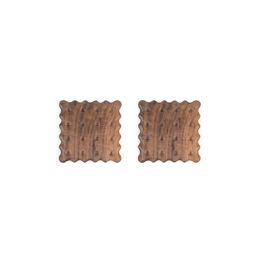 2-delige houten onderzetters