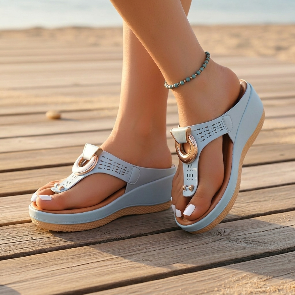 Orthopedische damessandalen voor de zomer