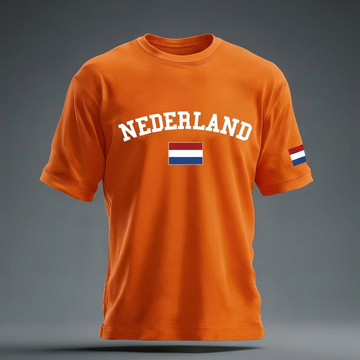 Unisex oranje fan T-shirt