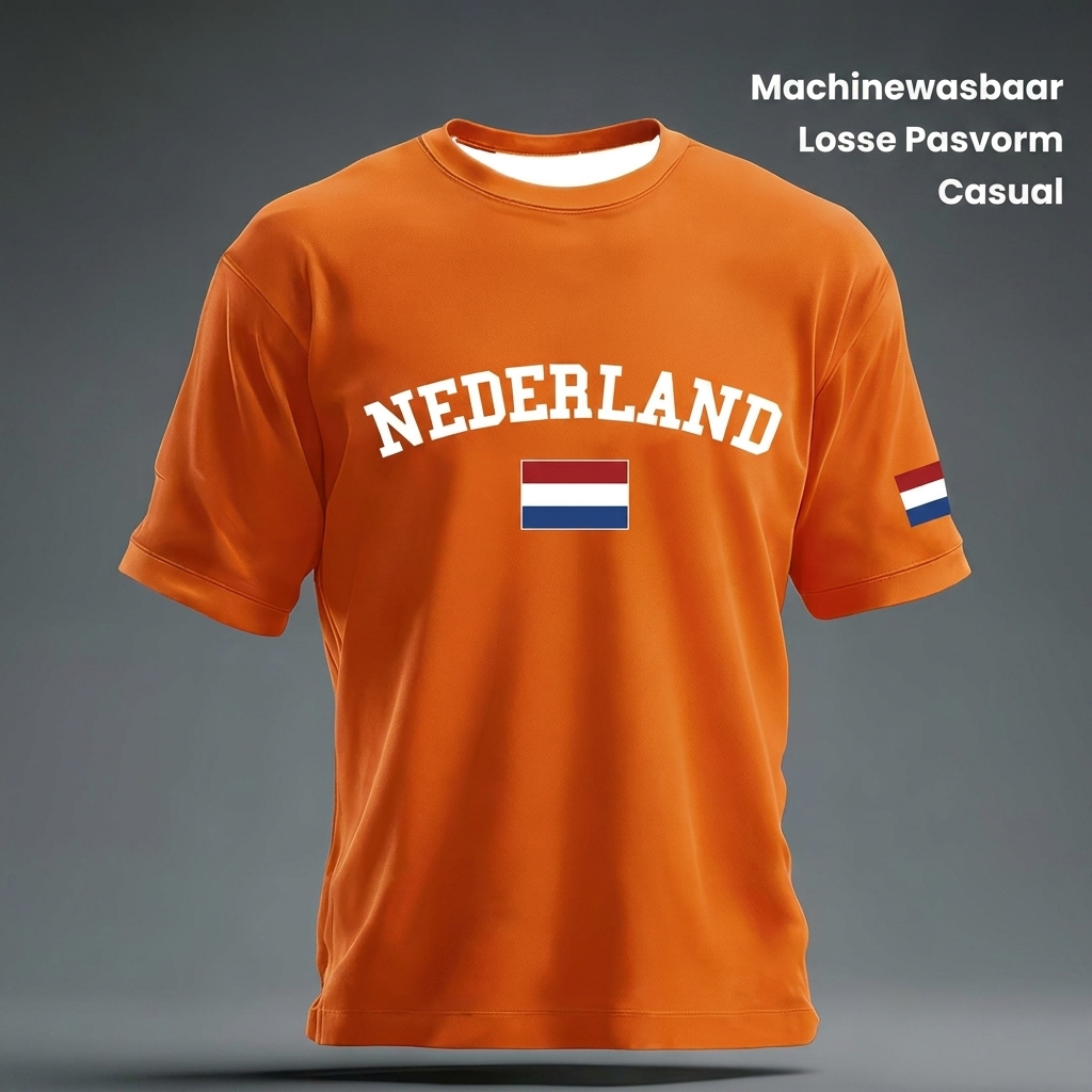Unisex oranje fan T-shirt