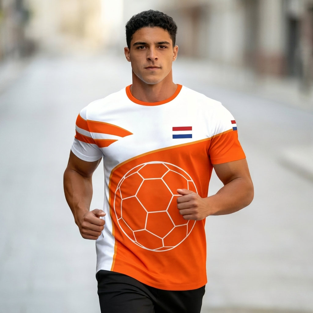 Casual heren voetbal T-shirt