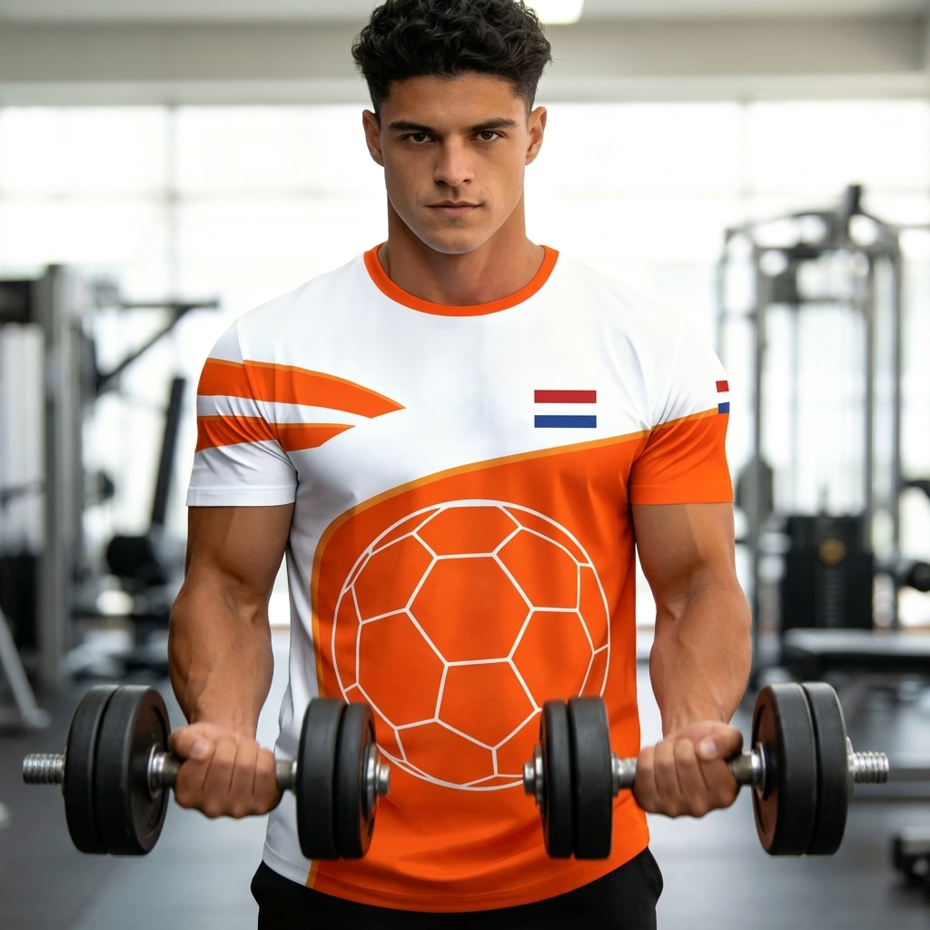 Casual heren voetbal T-shirt