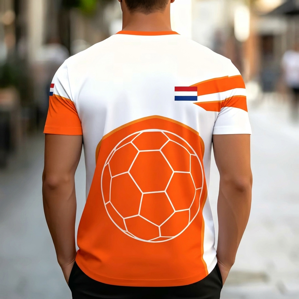 Casual heren voetbal T-shirt