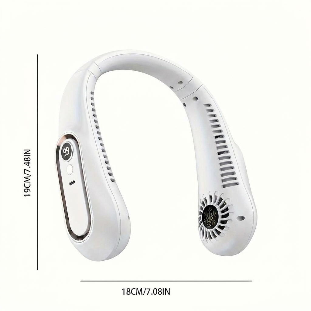 Draagbare USB nekventilator met 360°