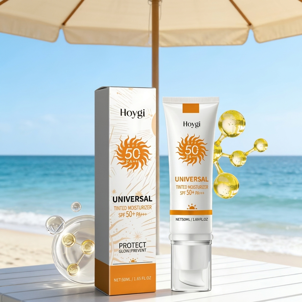 Getinte hydraterende zonnecrème met SPF
