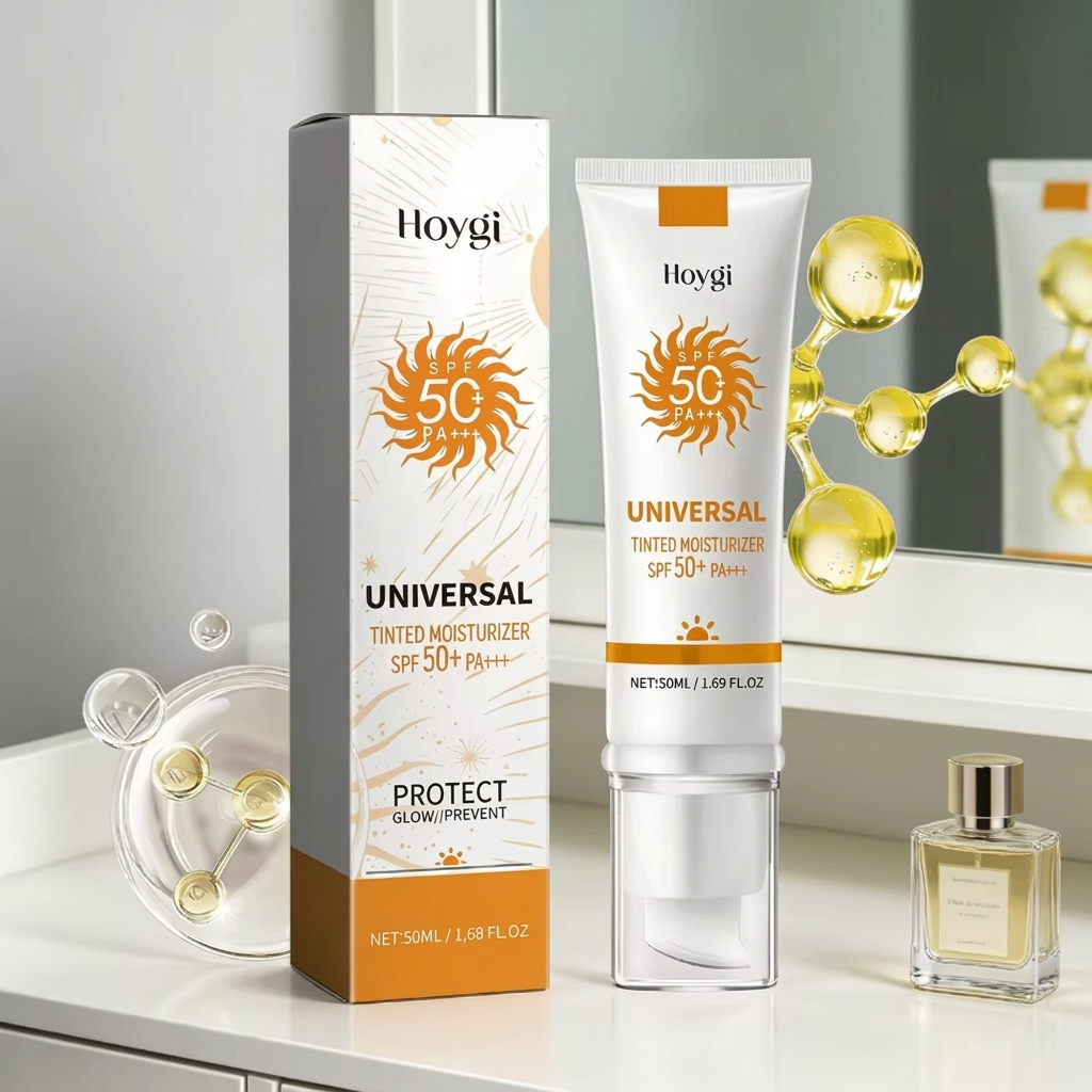 Getinte hydraterende zonnecrème met SPF