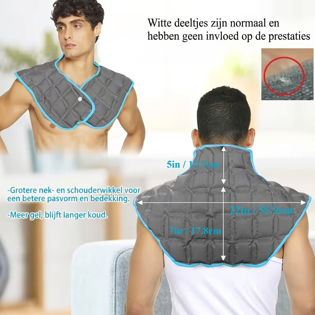 Verkoelende gel schouder- en nekwrap