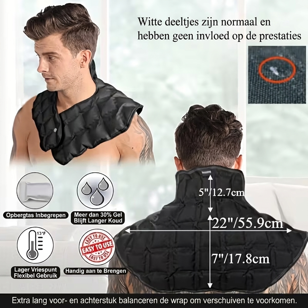 Verkoelende gel schouder- en nekwrap