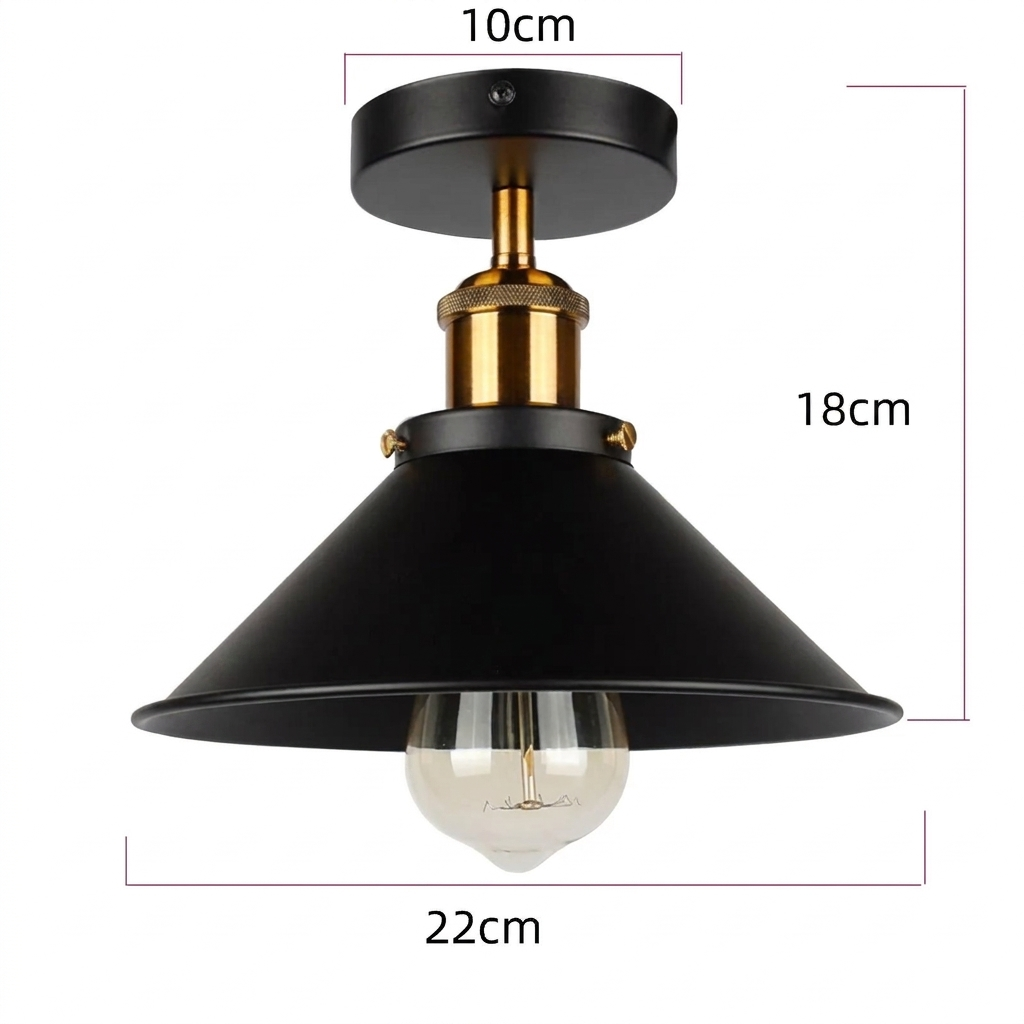 Plafondlamp in moderne Industriële Stijl