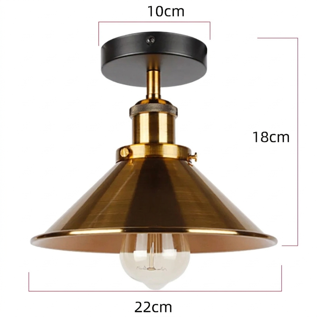 Plafondlamp in moderne Industriële Stijl