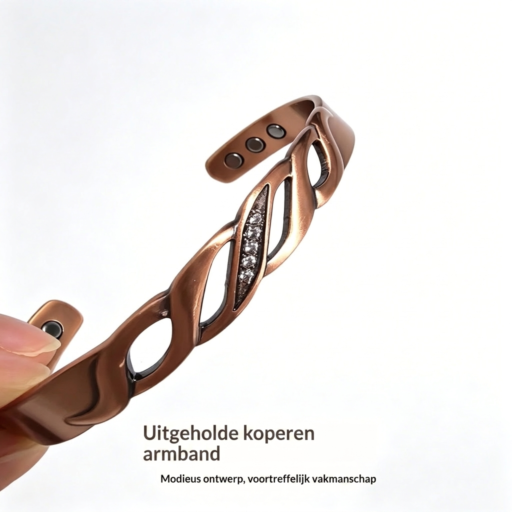 Dames infinity-armband met zirkoon