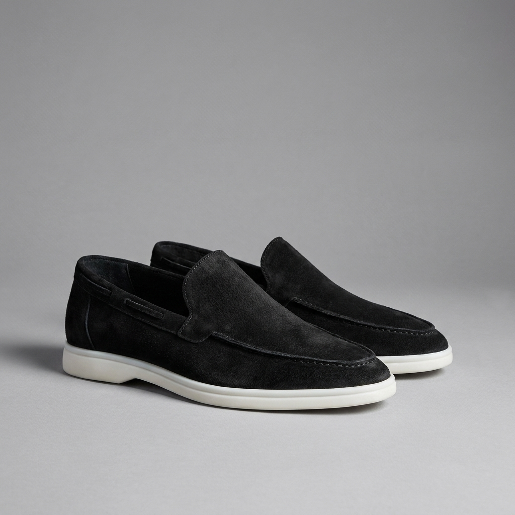 Casual heren loafers met platte zool