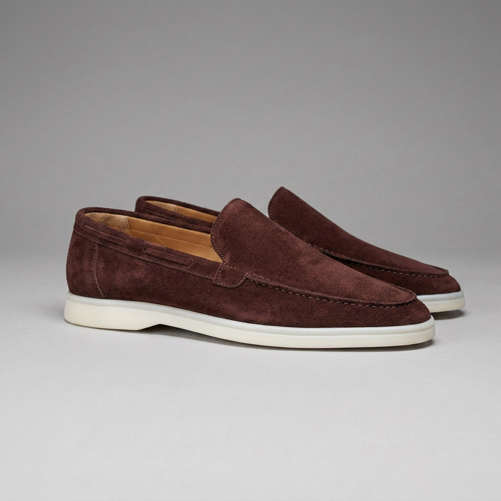 Casual heren loafers met platte zool