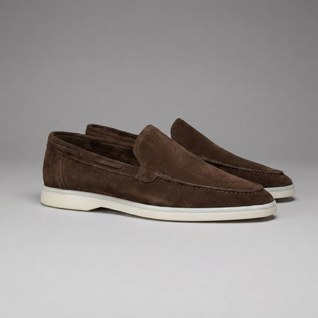Casual heren loafers met platte zool