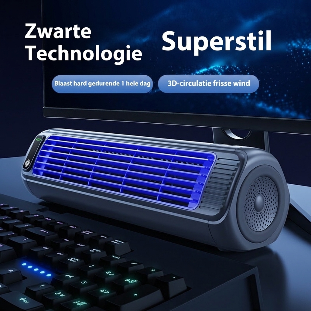 Draagbare mini-USB-ventilator met koelfunctie