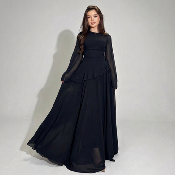 Nauwsluitende midi-jurk met hoge taille voor dames