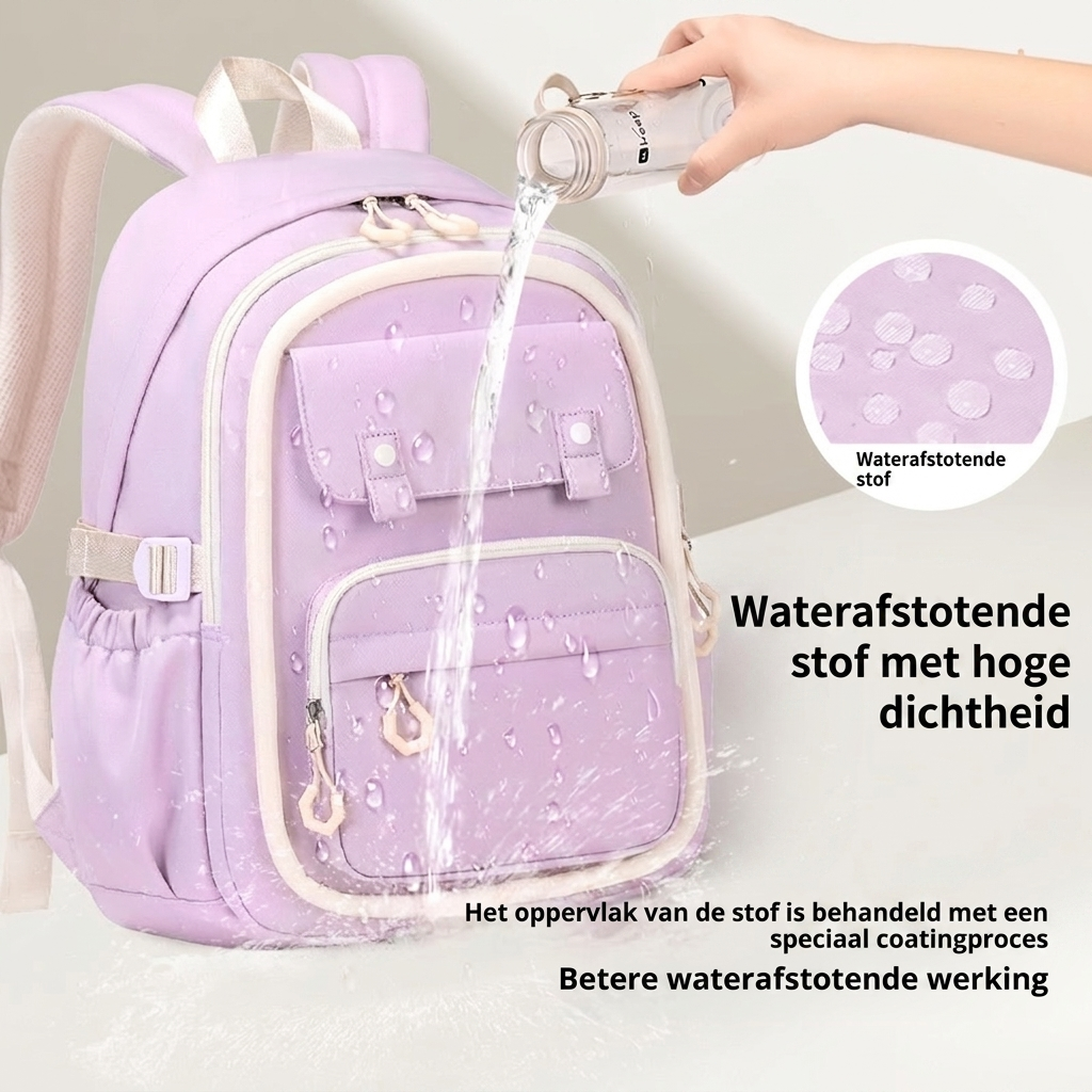 Schoolrugzak met meerdere vakken voor meisjes