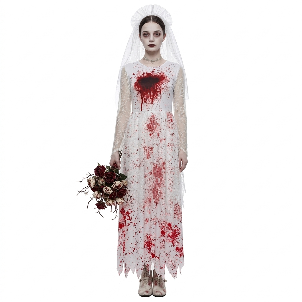Spookbruid Halloween Kostuum Jurk