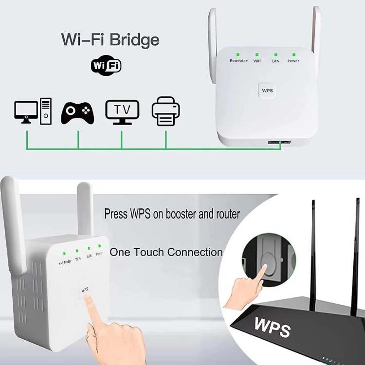 Wifi-versterker voor het stopcontact