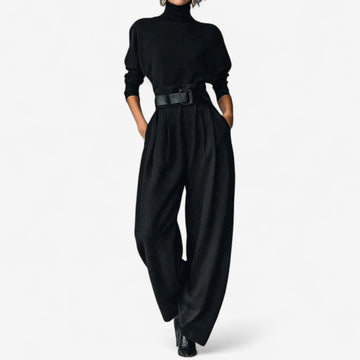 Jumpsuit met wijde pijpen en hoge taille voor dames