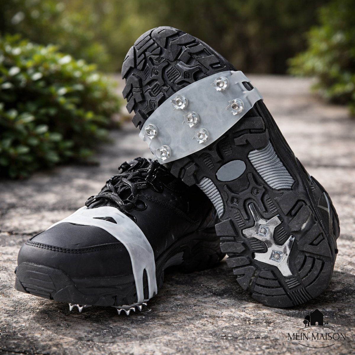 IJsgrips met metalen pennen en instapontwerp van siliconen voor grip in de winter