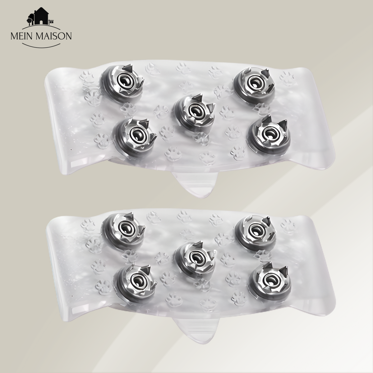 IJsgrips met metalen pennen en instapontwerp van siliconen voor grip in de winter