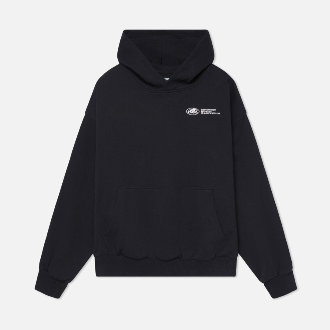 Oversized Hoodie met Gotische Print voor Streetwear Liefhebbers