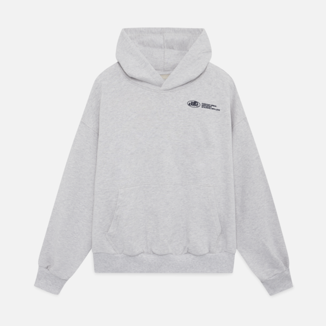 Oversized Hoodie met Gotische Print voor Streetwear Liefhebbers