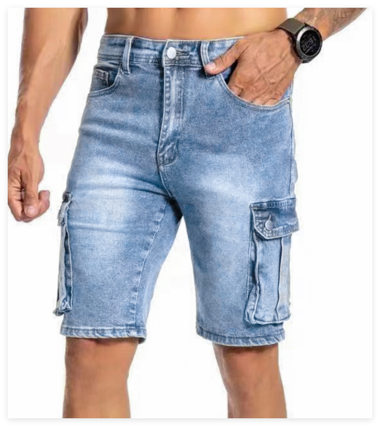 Heren Denim Short Urban – Comfortabel en Praktisch