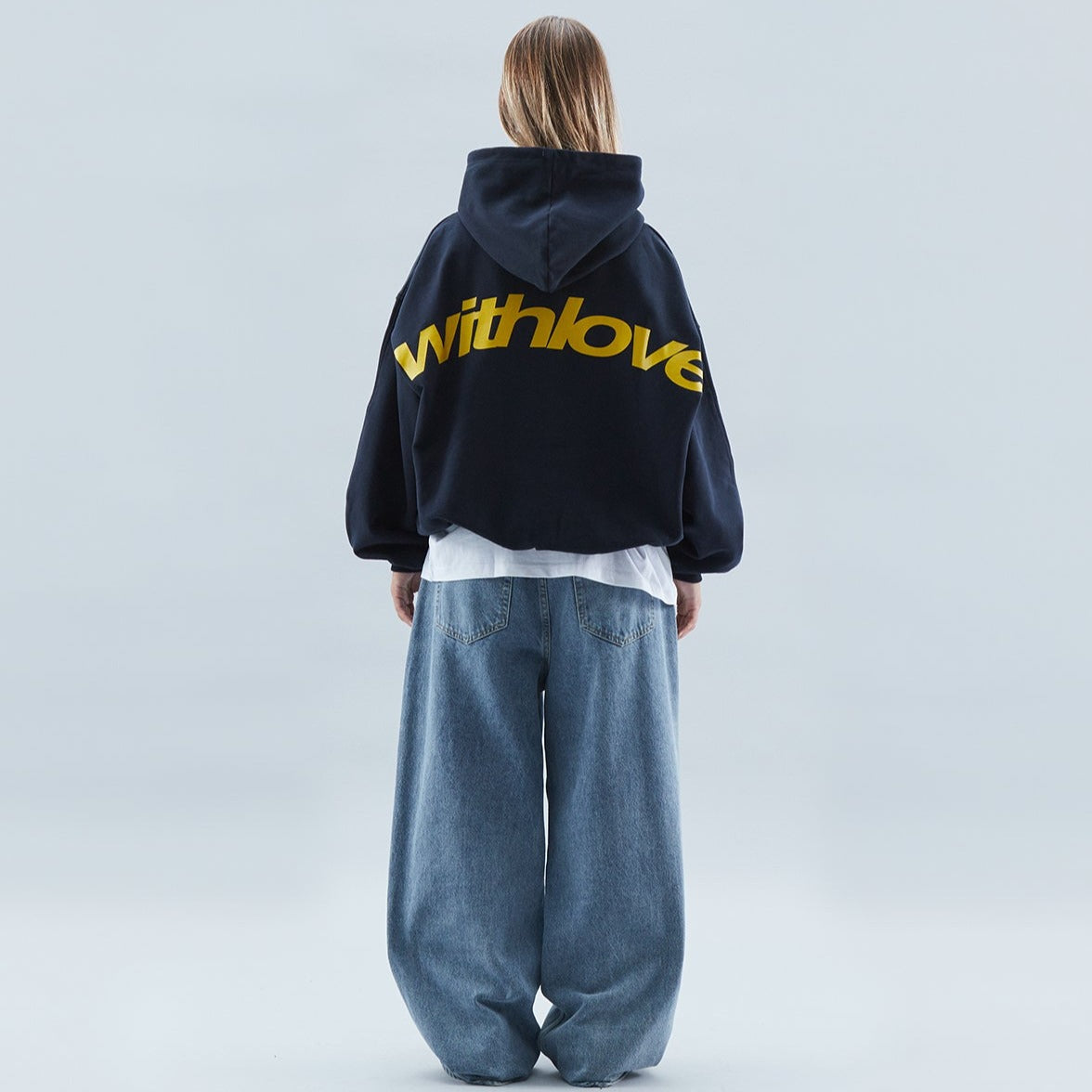 Oversized Hoodie met Gotische Print voor Streetwear Liefhebbers