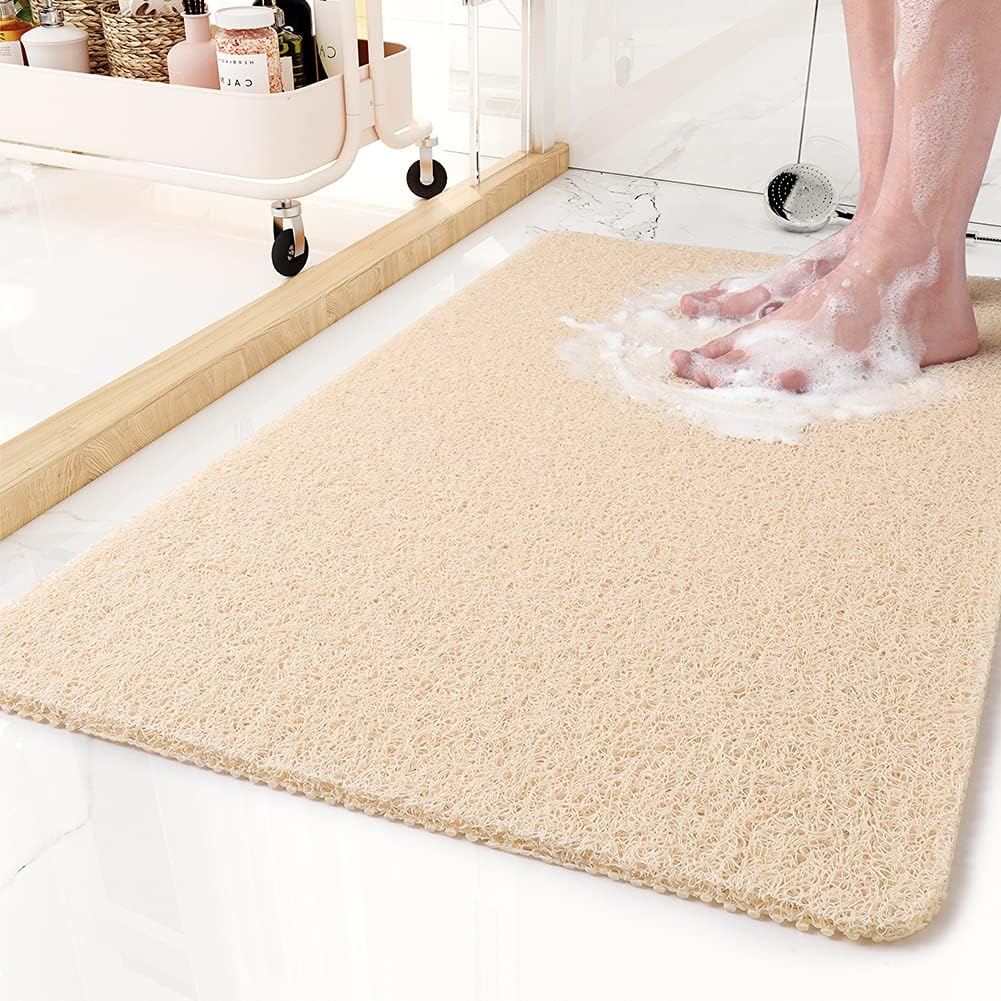 Antislip PVC-badmat met zachte voetmassagestructuur