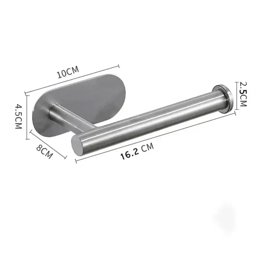 Moderne minimalistische toiletrolhouder van roestvrij staal