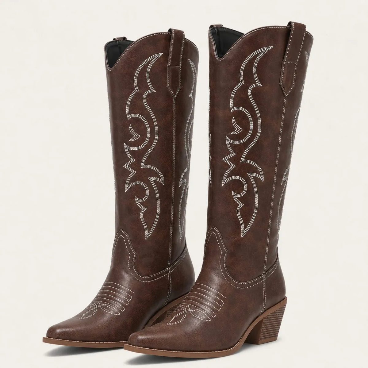 Isabel kuithoge westernlaarzen met spitse neus voor dames