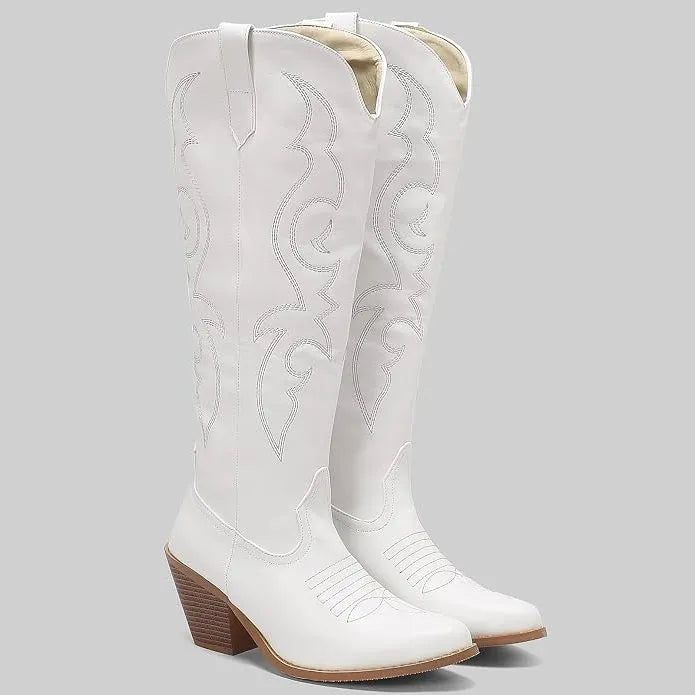 Isabel kuithoge westernlaarzen met spitse neus voor dames