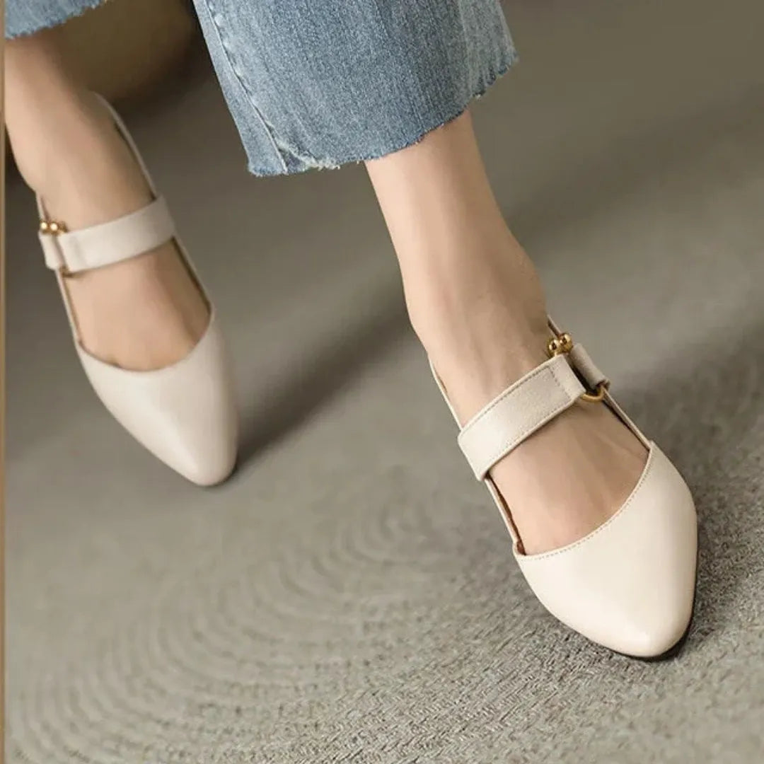 Jamila slingbackpumps met blokhak voor dames