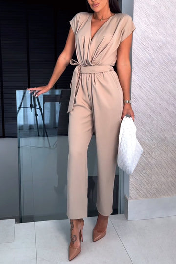 Chique Avond Jumpsuit Met V-hals - Veronique