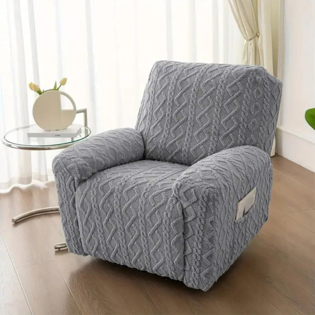 Zachte, antislip hoes voor relaxfauteuil, warm voor herfst en winter