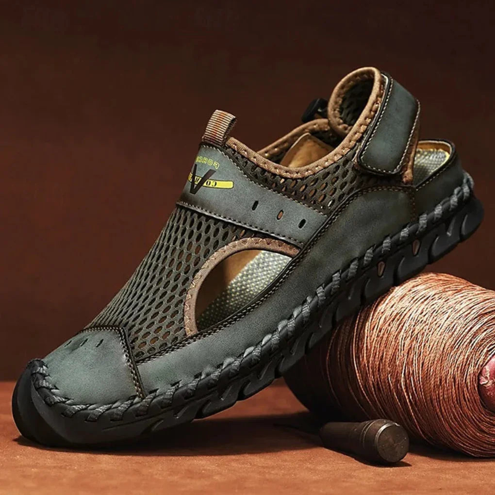 Orthopedische mesh sandalen voor heren