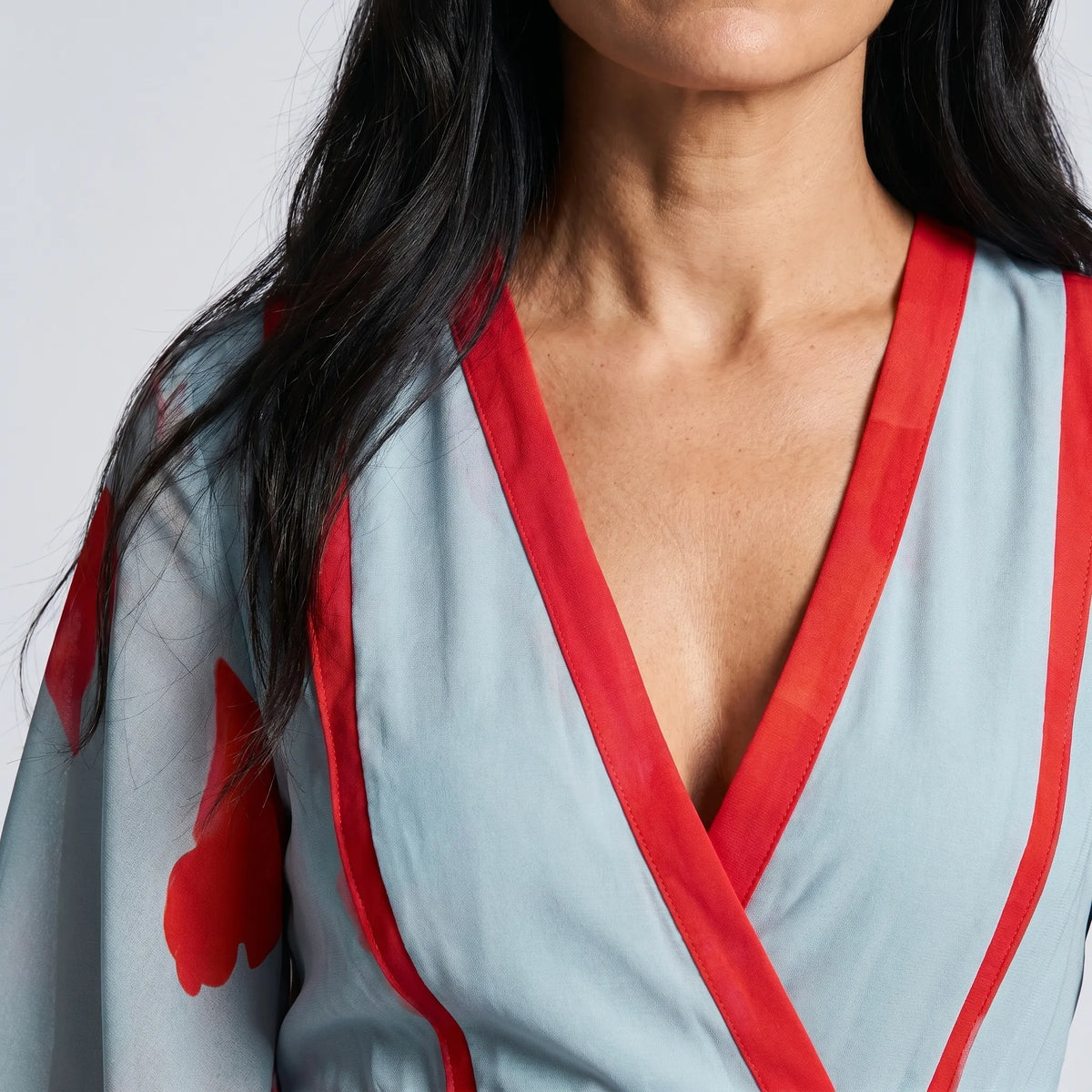 Juliette maxioverslagjurk voor dames met bloemenprint