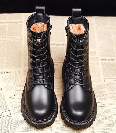 Justina enkelhoge snowboots met veters voor dames