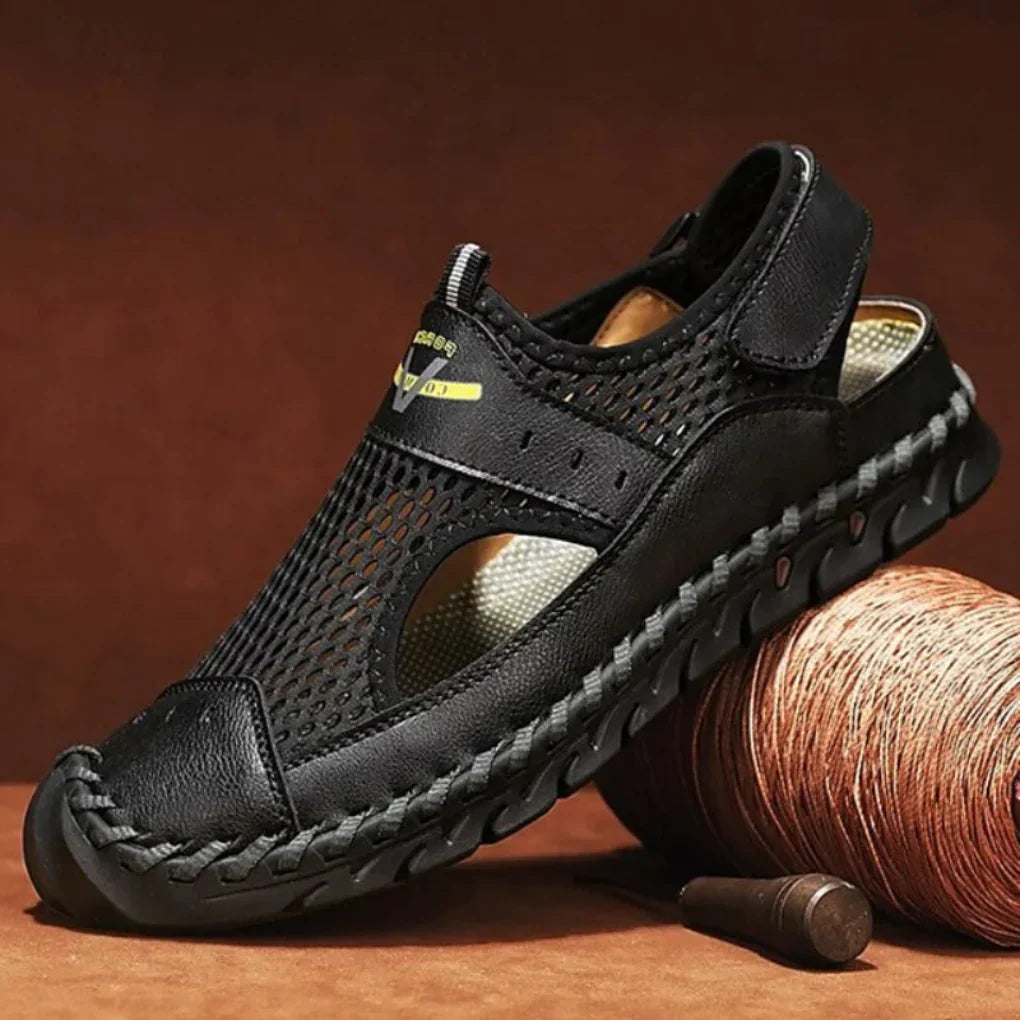 Orthopedische mesh sandalen voor heren