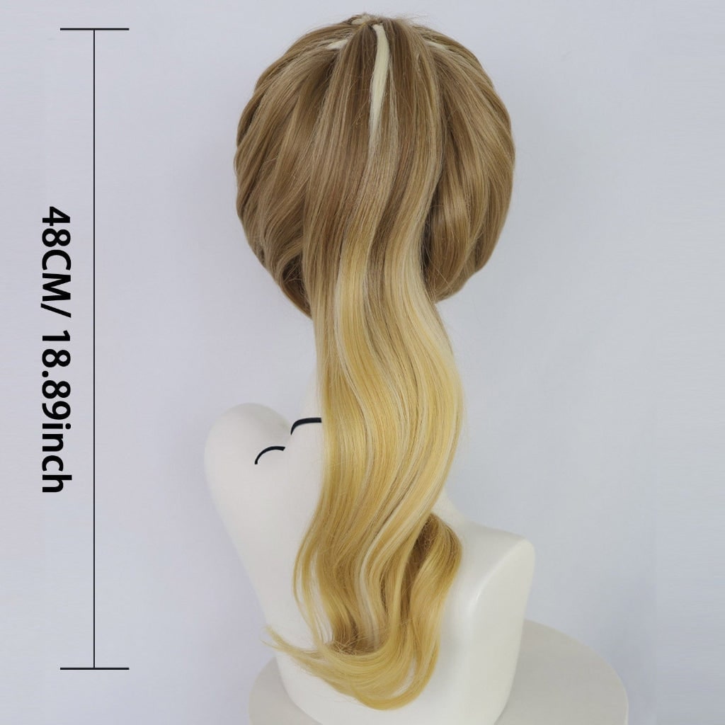 Halloween cosplaykostuum voor kinderen, jumpsuit met asymmetrische mouwen, gouden polsmanchet, blond