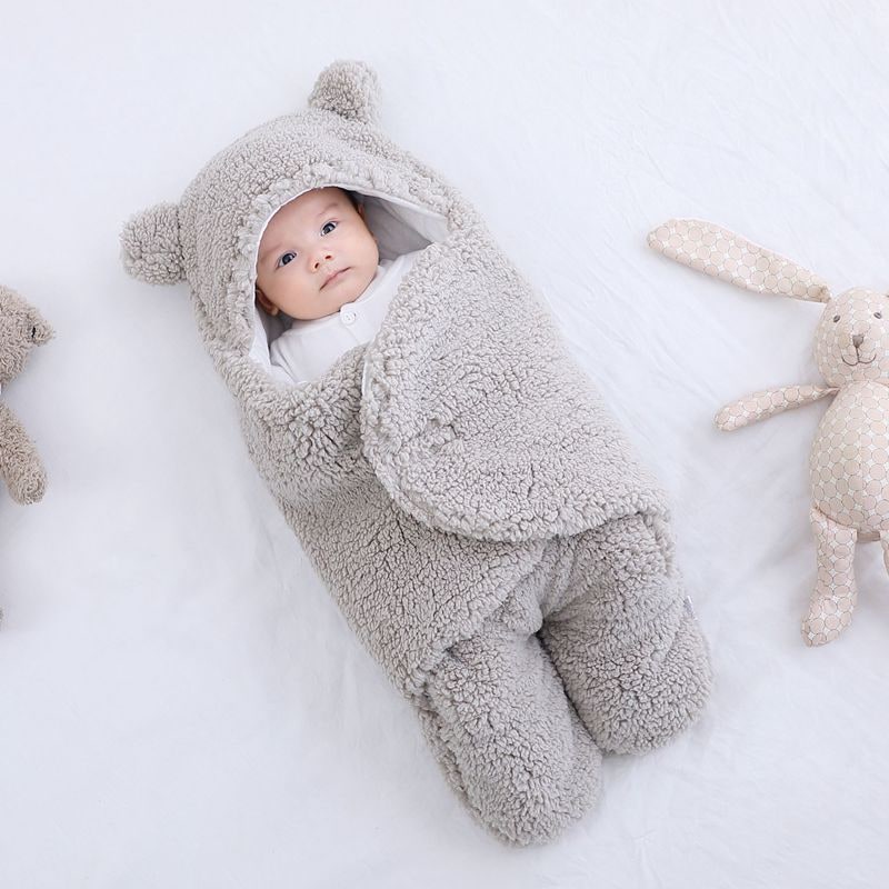 Pasgeboren inbakerdeken voor kinderen met babyslaapzak en baby-slaapzak met capuchon