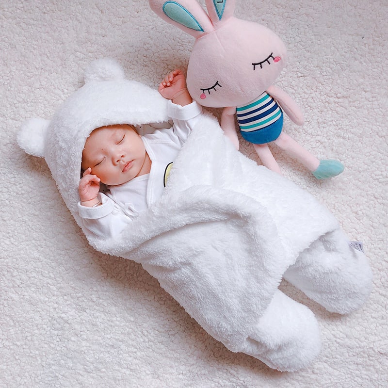 Pasgeboren inbakerdeken voor kinderen met babyslaapzak en baby-slaapzak met capuchon