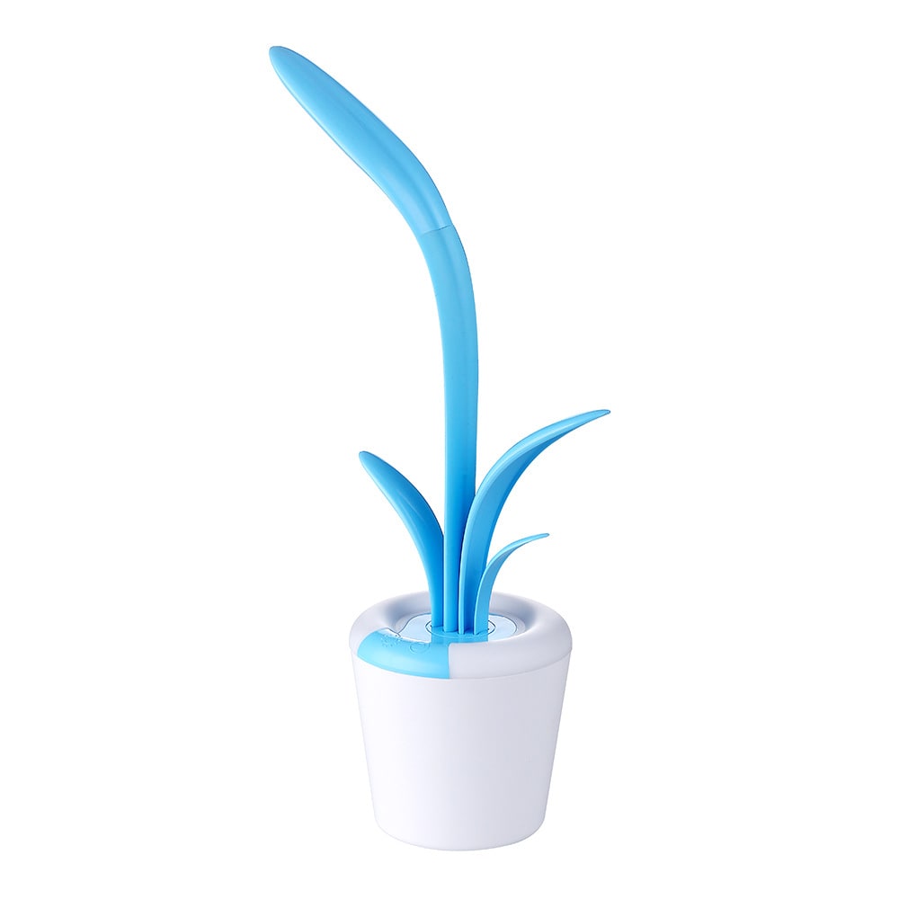 Plantenbureaulamp met LED-licht flexibele zwanenhals oplaadbare batterij en USB-opladen