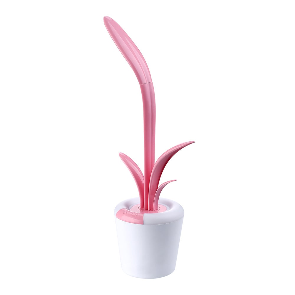 Plantenbureaulamp met LED-licht flexibele zwanenhals oplaadbare batterij en USB-opladen
