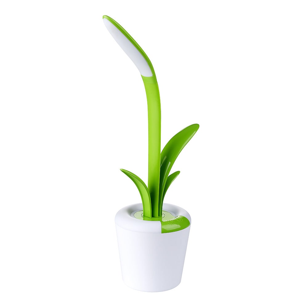 Plantenbureaulamp met LED-licht flexibele zwanenhals oplaadbare batterij en USB-opladen