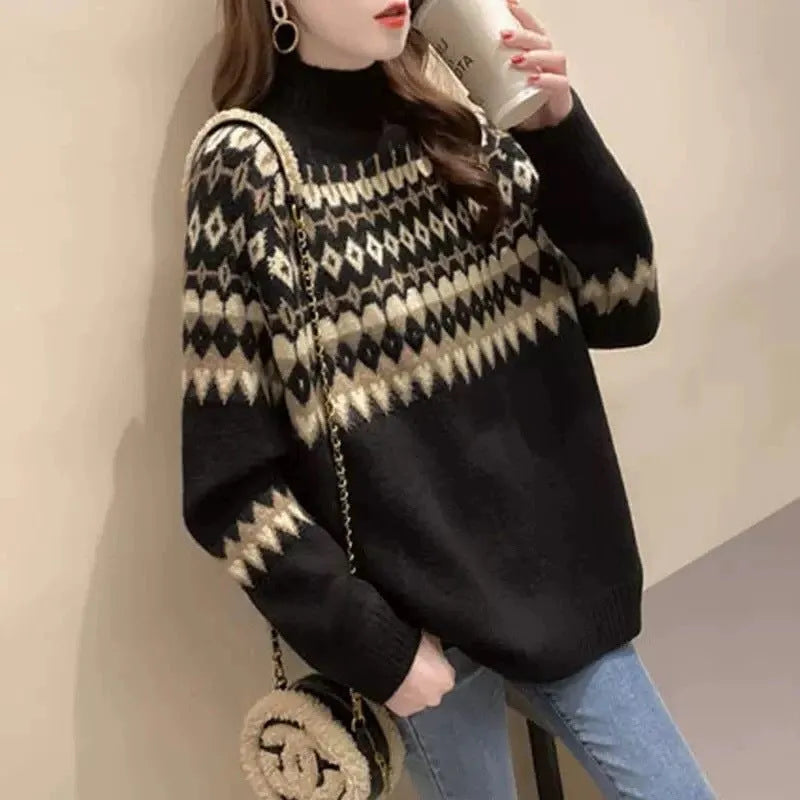 Klarissa damescoltrui met Fair Isle-patroon